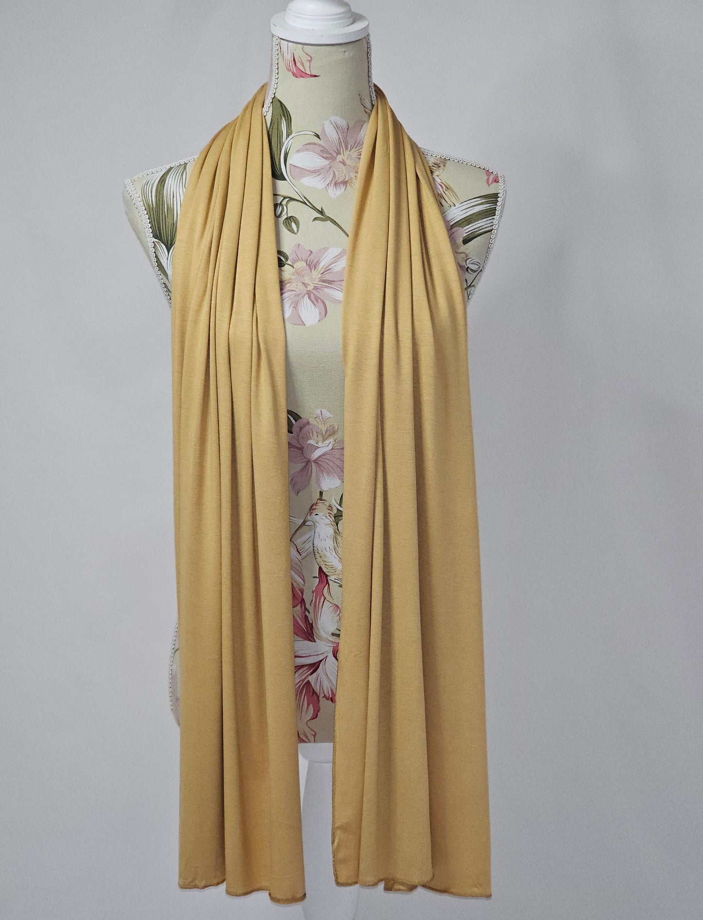 Jersey Mustard Hijab - Sama Scarfs