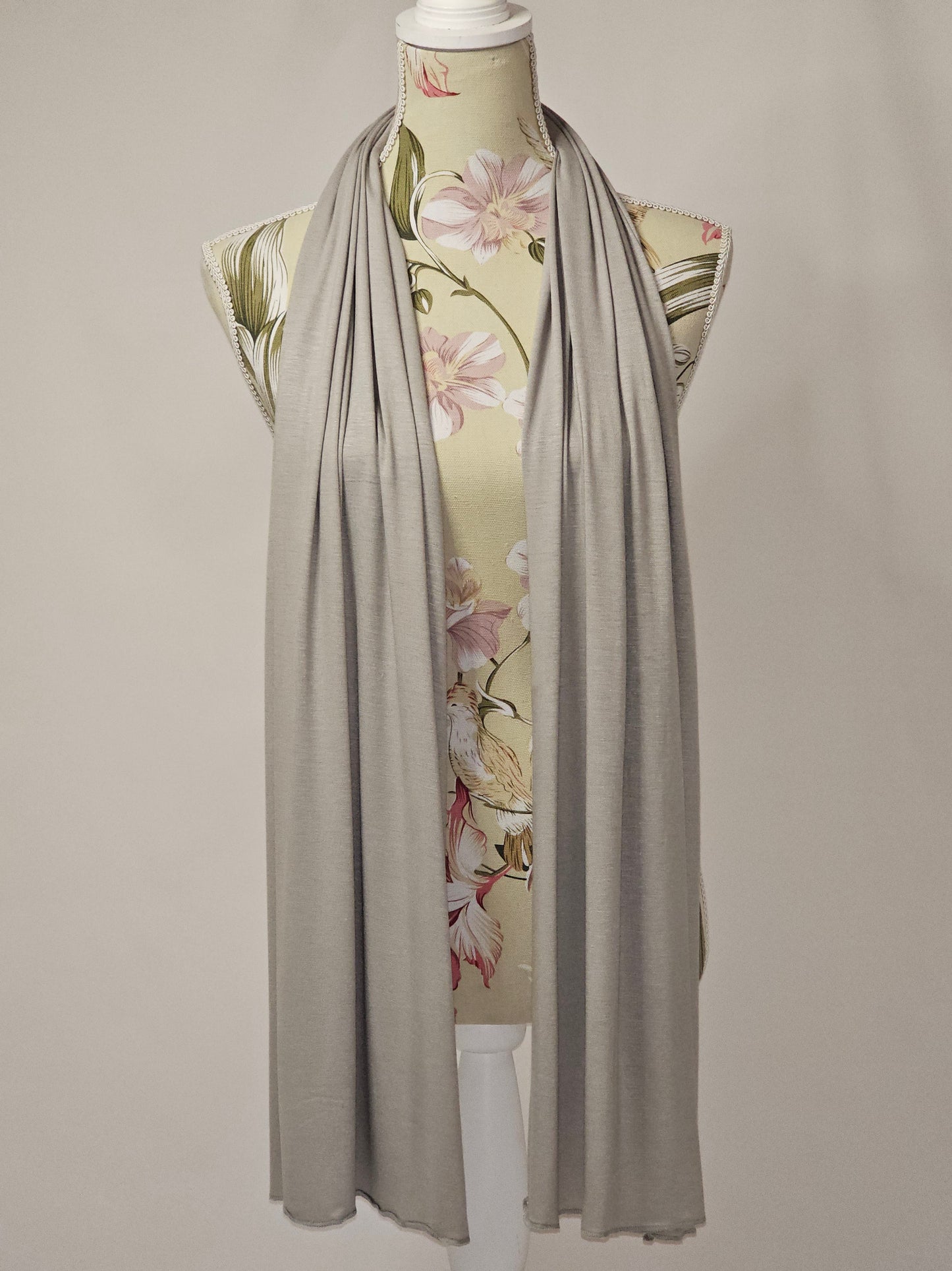 Jersey Grey Hijab - Sama Scarfs