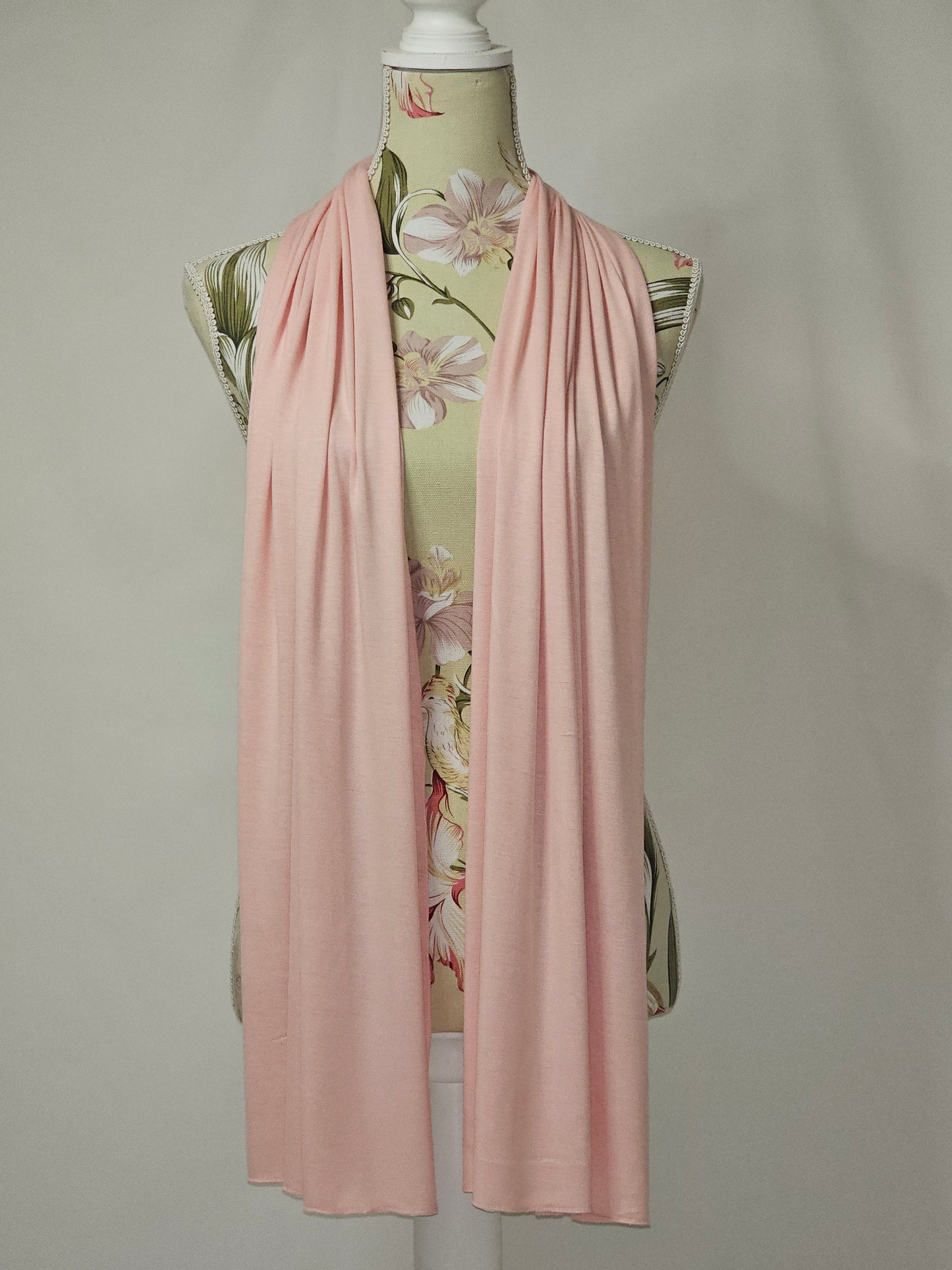 Jersey Light Pink Hijab - Sama Scarfs