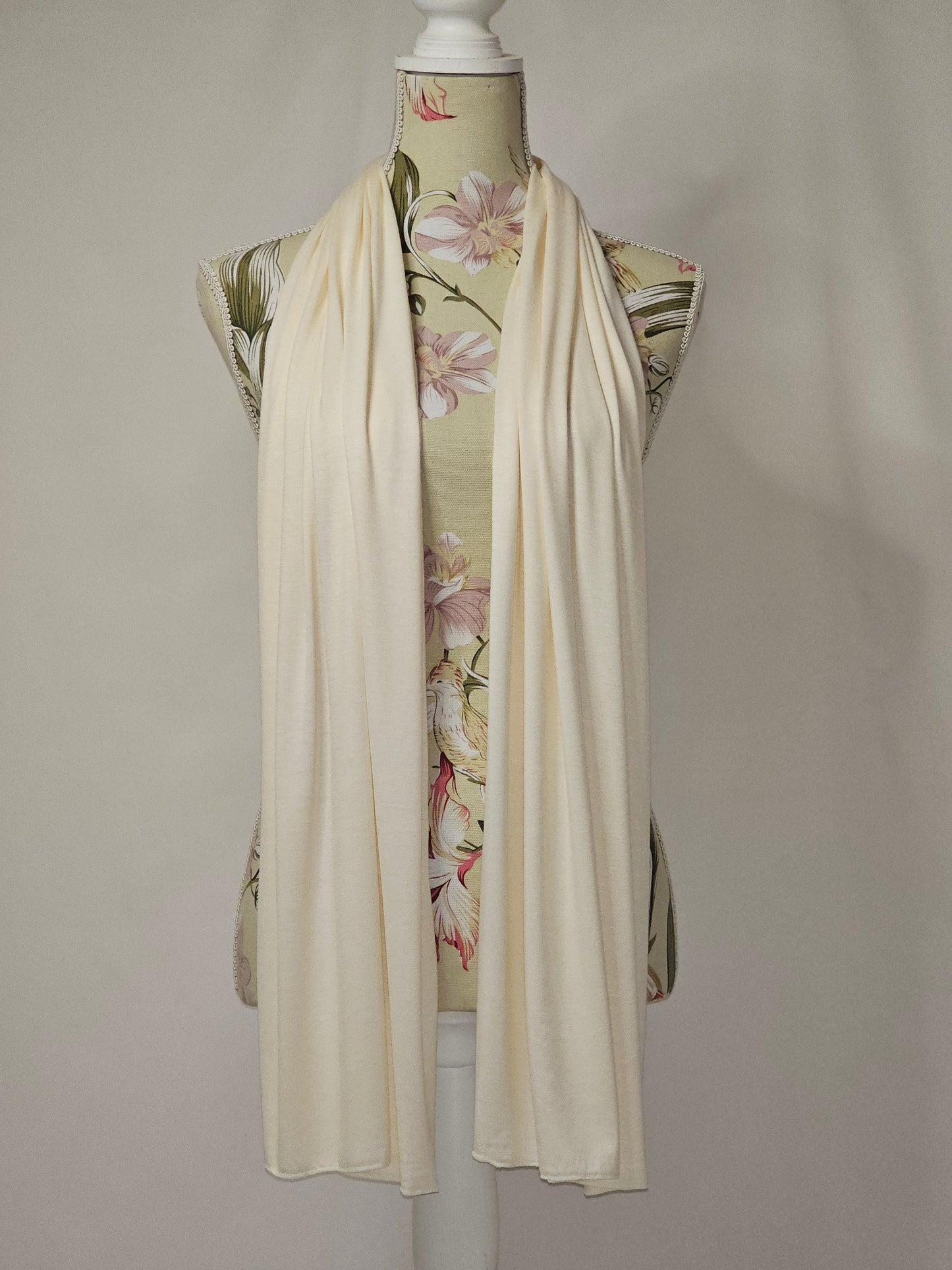 Jersey Off White Hijab - Sama Scarfs