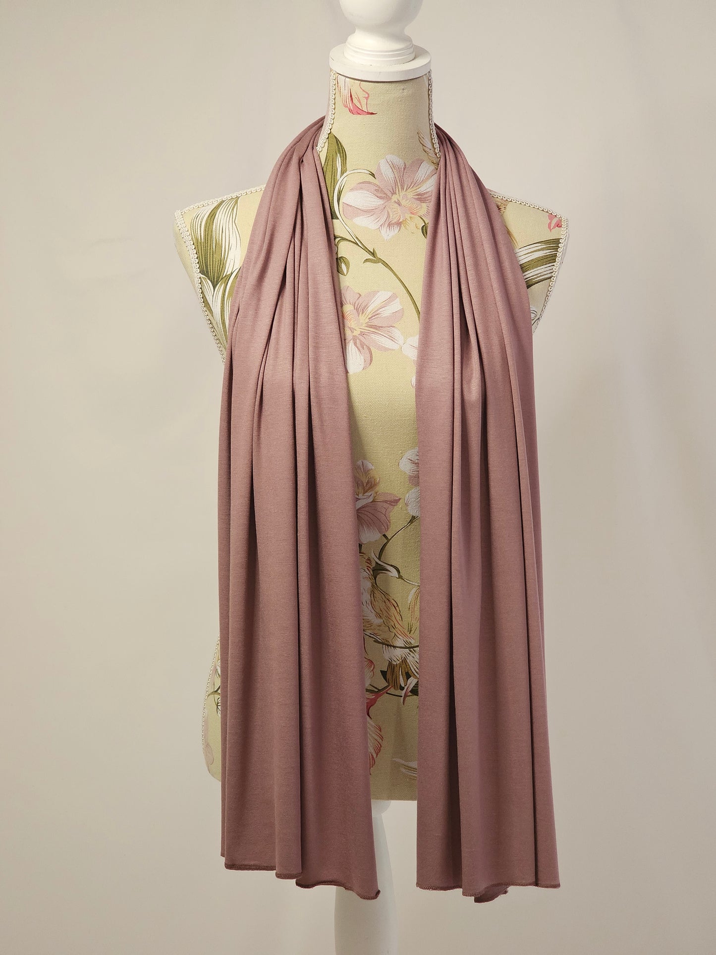 Jersey Rosy Brown Hijab - Sama Scarfs