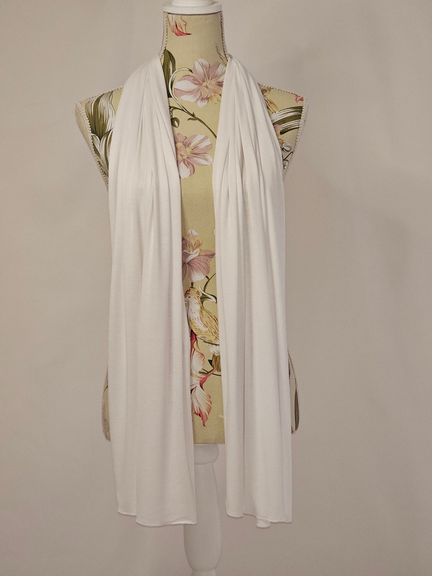 Jersey Hijab - White