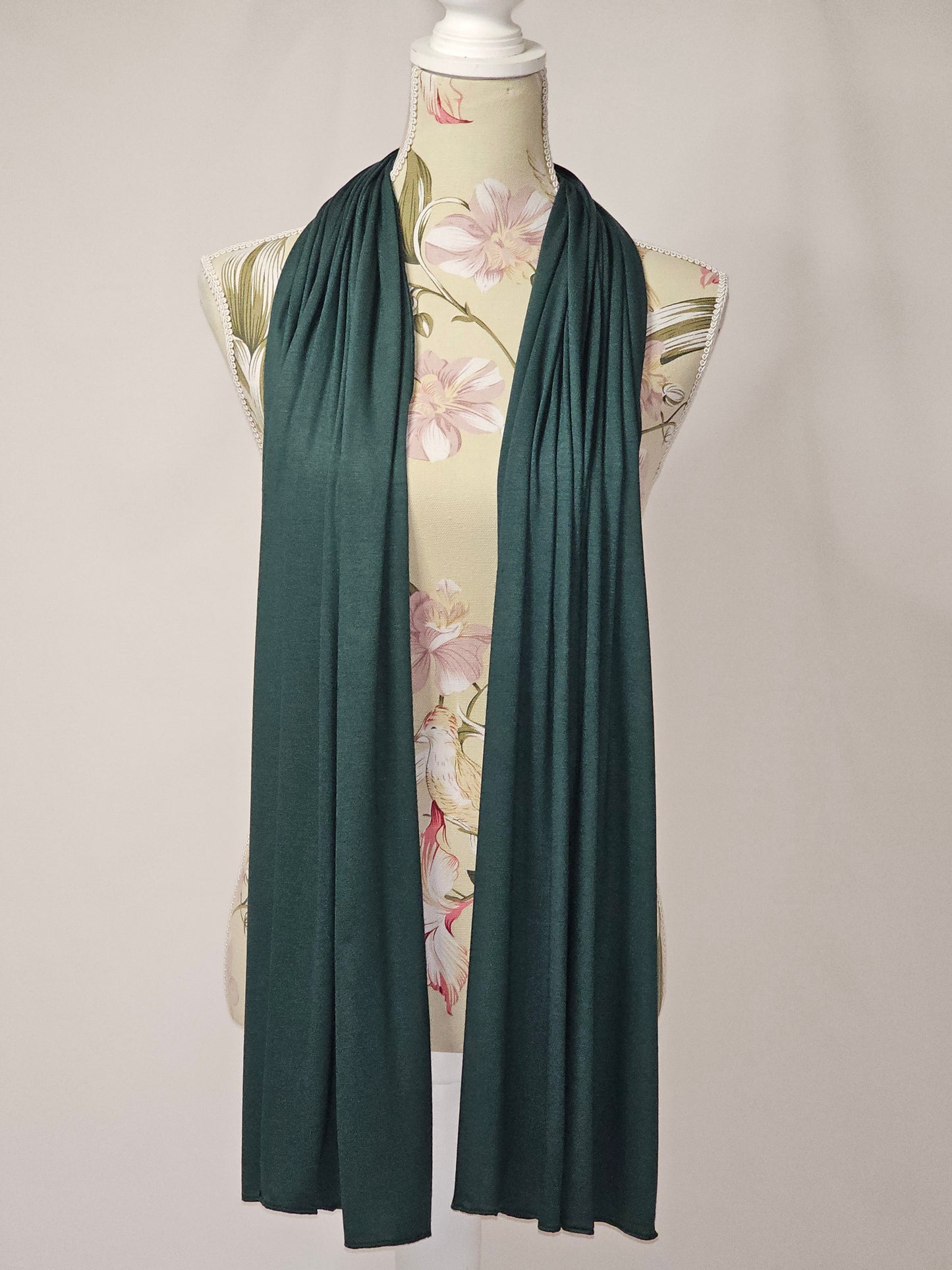 Jersey Deep Teal Hijab - Sama Scarfs