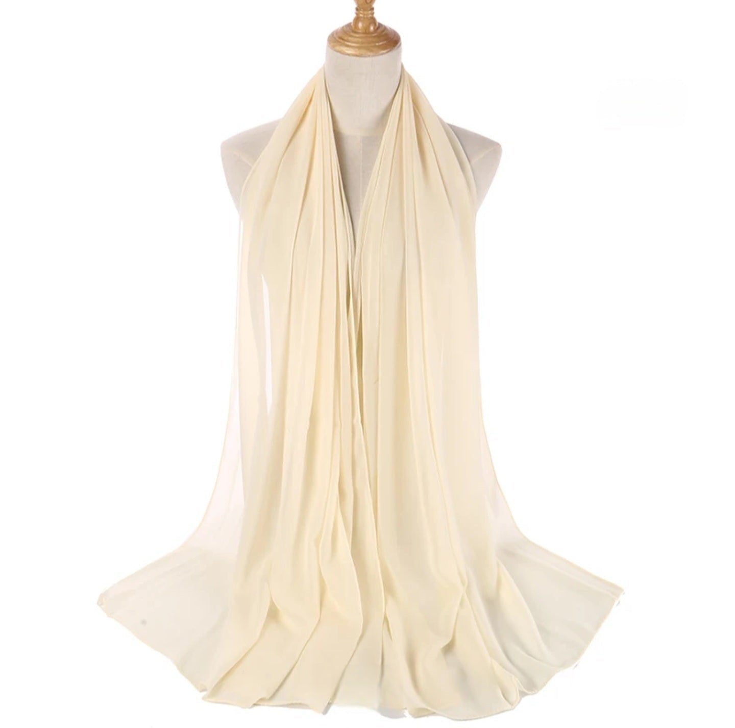 SAMA SCARFS-CHIFFON HIJAB-CREAM