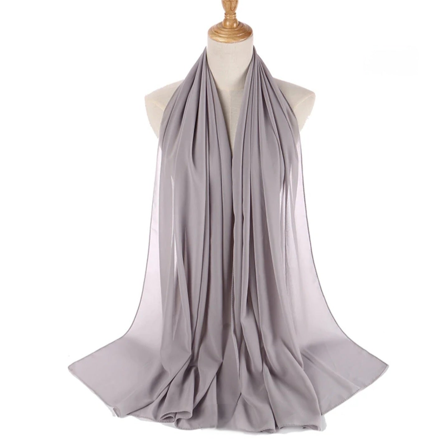 SAMA SCARFS-CHIFFON HIJAB-GREY