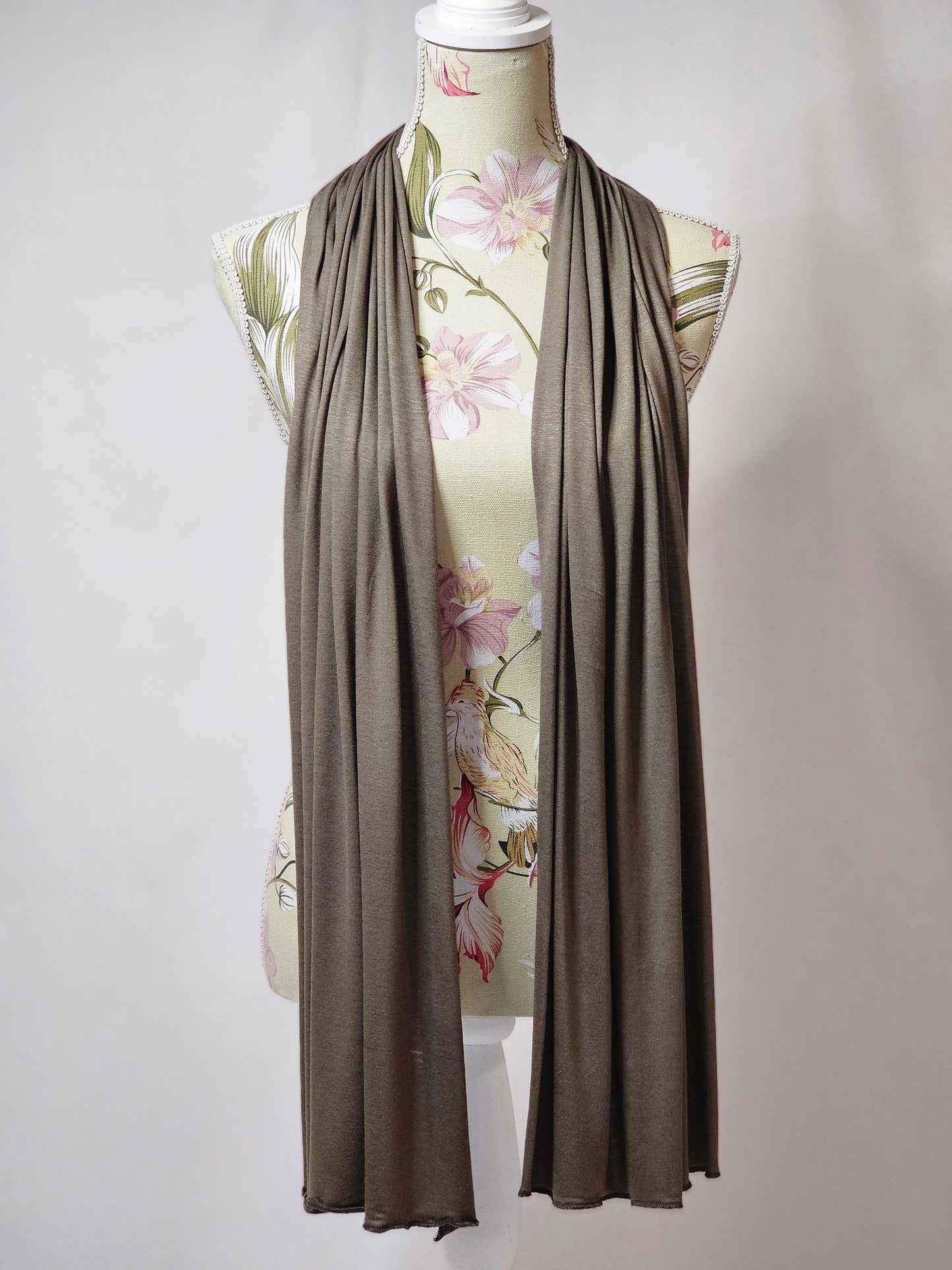 Jersey Dark Green Hijab - Sama Scarfs