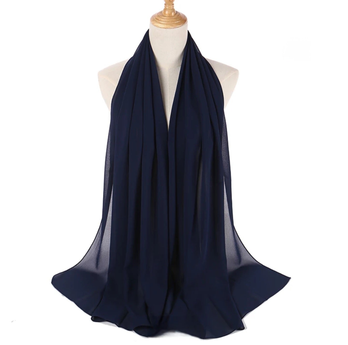 SAMA SCARFS-CHIFFON HIJAB-DARK BLUE