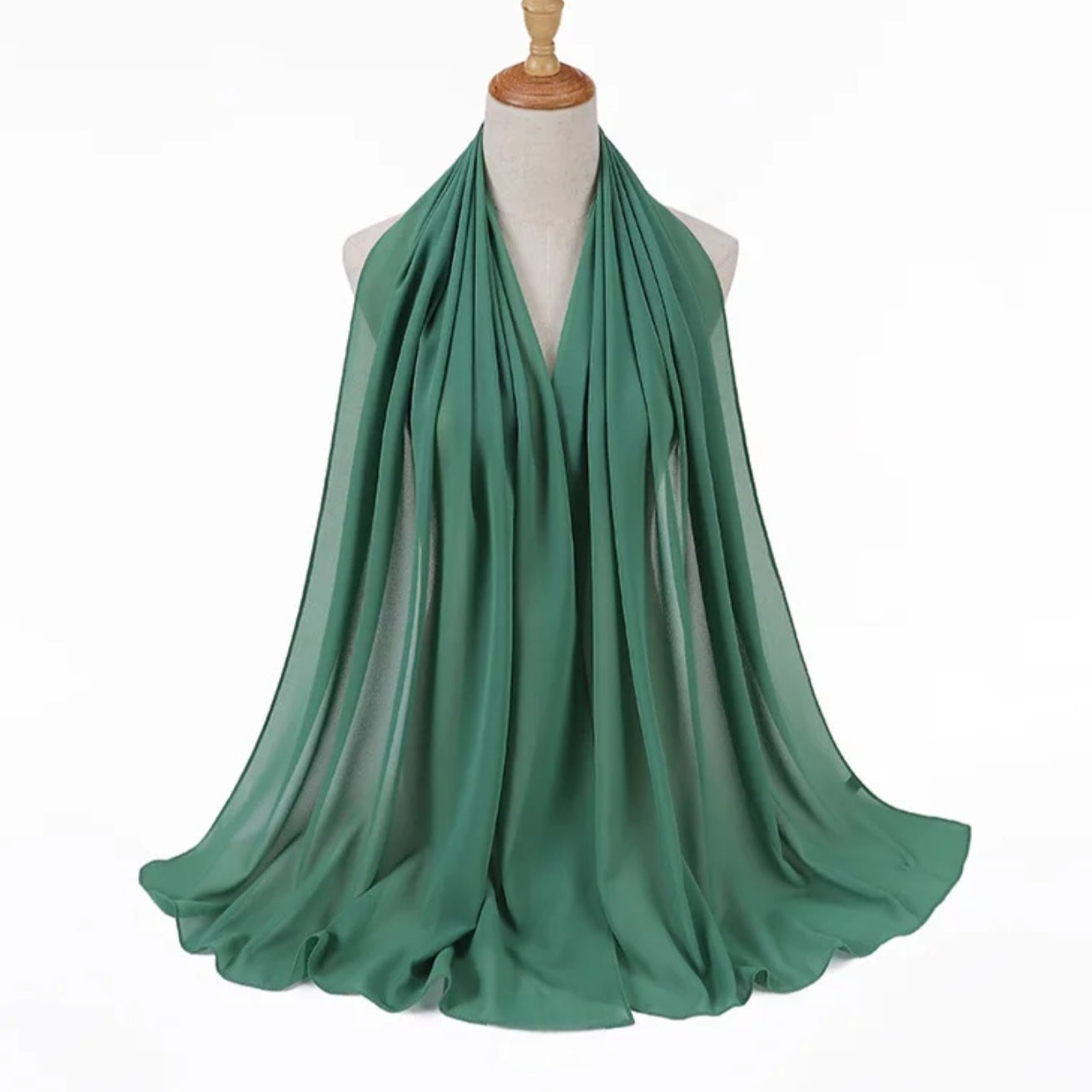 SAMA SCARFS-CHIFFON HIJAB-GUM LEAF